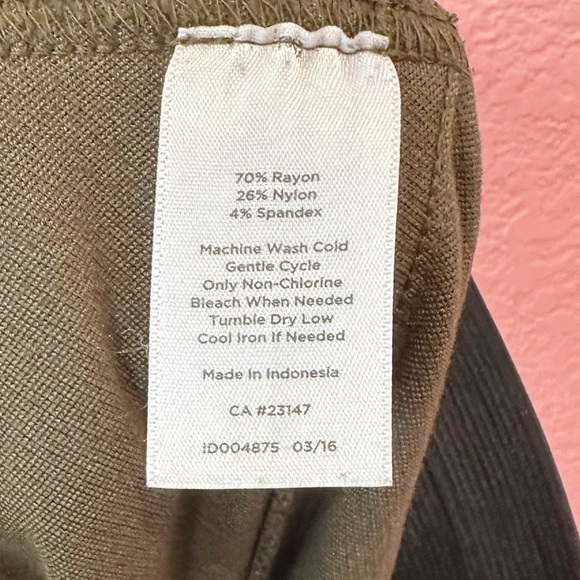 Talbots Front Seam Green Leggings XL - Picture 4 of 4
